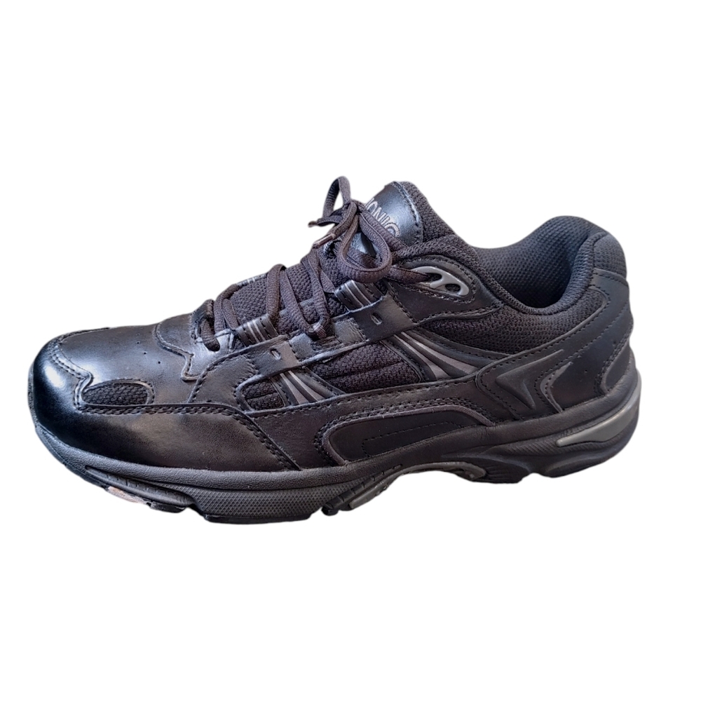 Vionic Black Leather Athletic Comfort Orthopedic Sneakers Women's Size 9.5